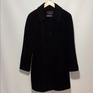 London Fog Women's Black Pea Coat